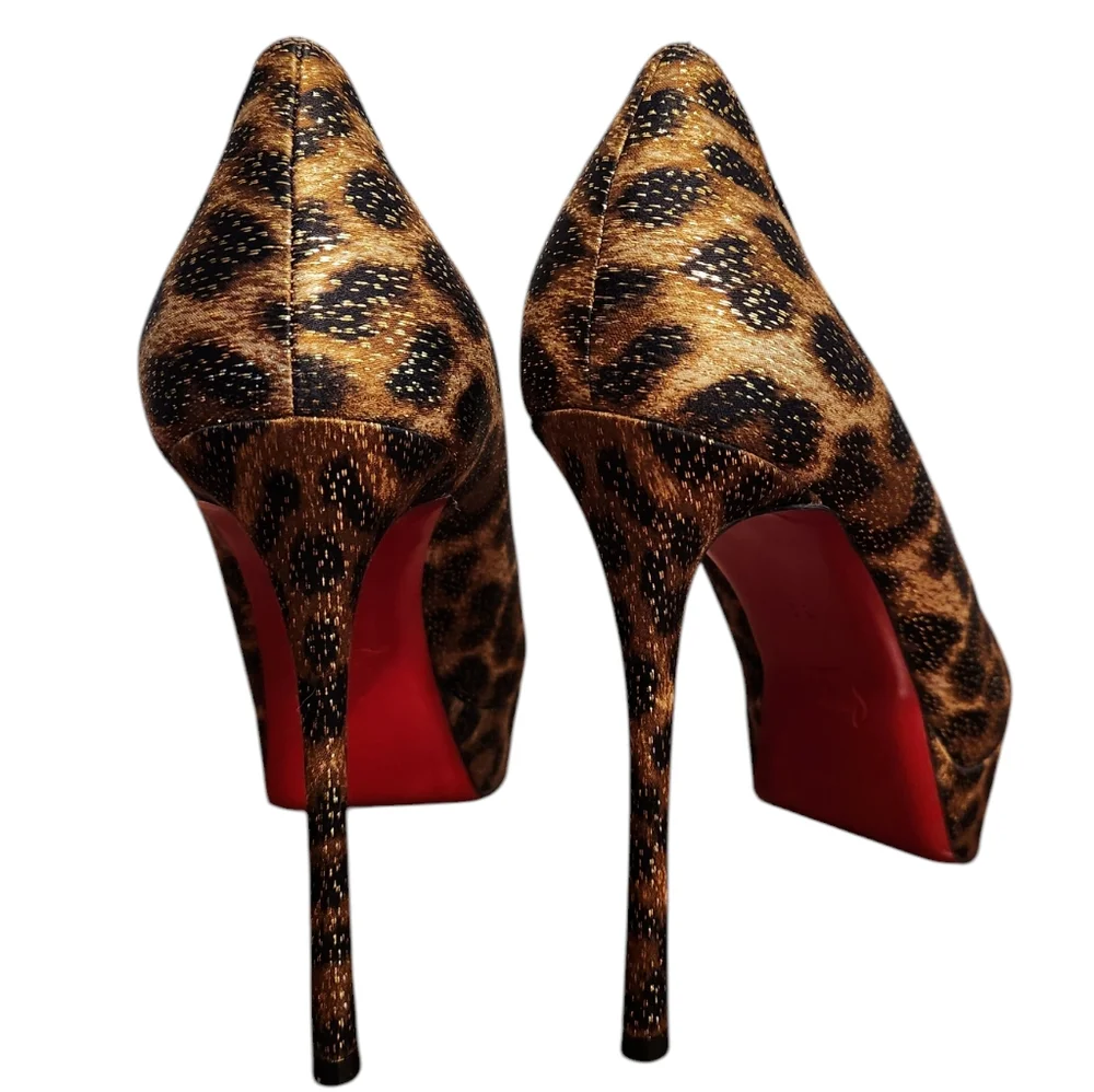 Christian Louboutin Fetish Peep-Toe Pumps - Picture 5 of 10